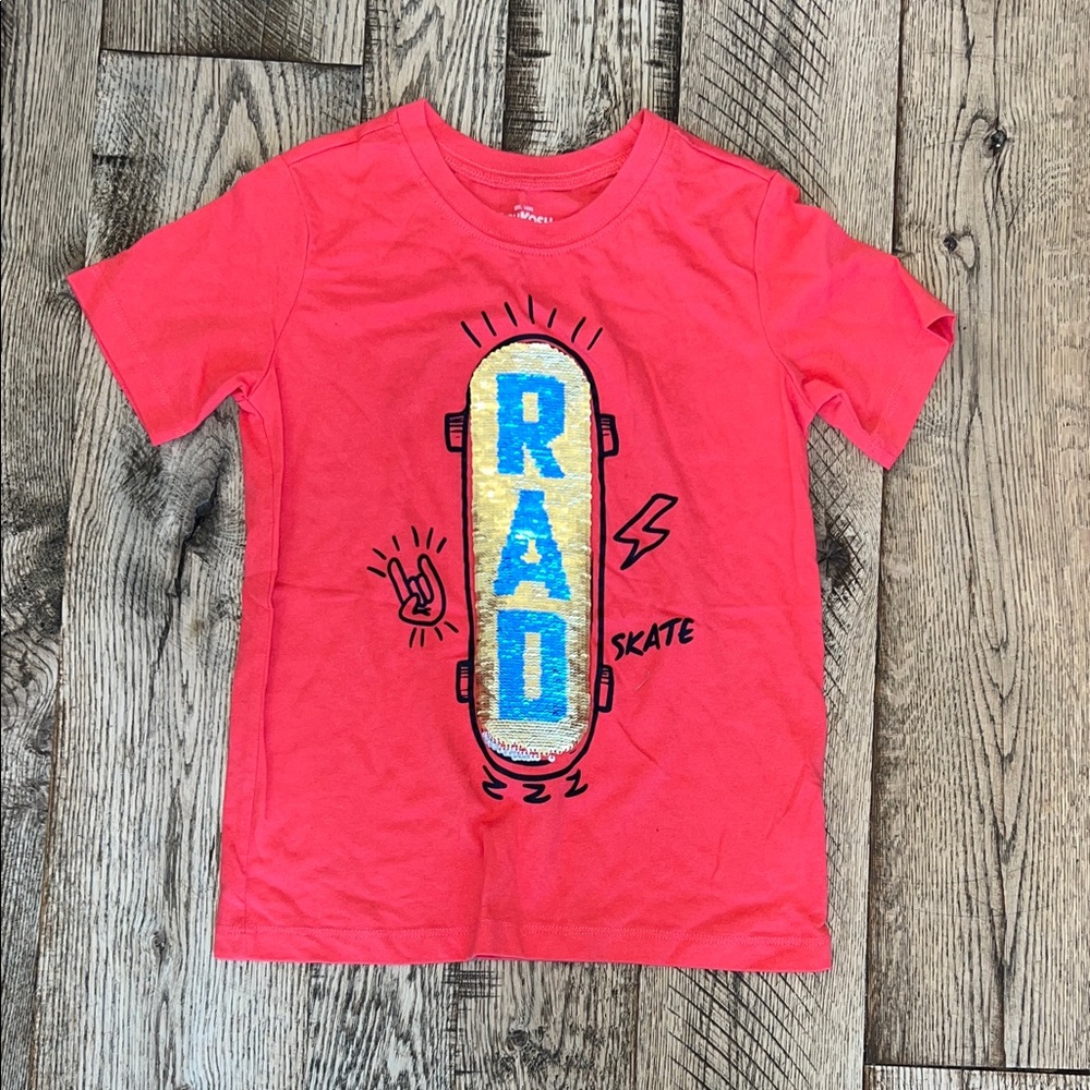 OshKosh B'gosh RAD Skateboard sequin/fidget Tee | 7